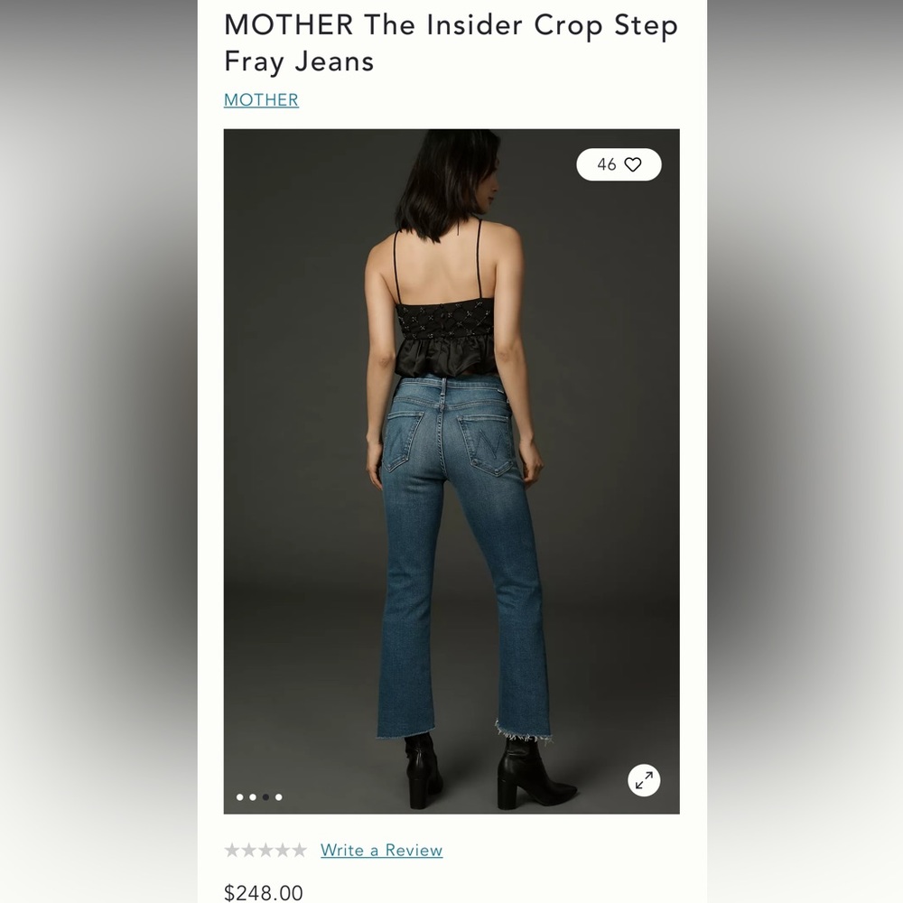 Mother The insider Crop Denim